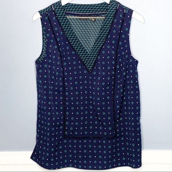 Halogen Womens V Neck Sleeveless‎ Top Medium - Picture 2 of 7